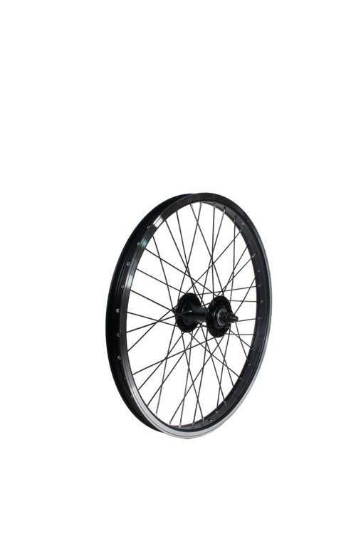 Колесо переднее 20" TRIX BMX алюминий черный, втулка: алюминий 48 отв. гайка черный, спица черный