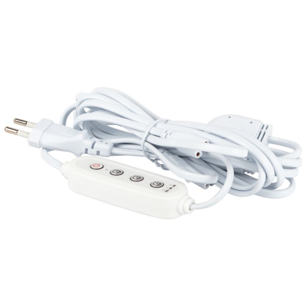 Разветвитель сетевой для линейных светильников ЭРА Разветвитель 3х IEC C7 2pin 2m+timer на 3 точки с таймером 4, 8, 12H