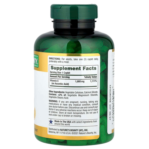 Nature's Bounty, Витамин C, 1000 мг, 300 капсул