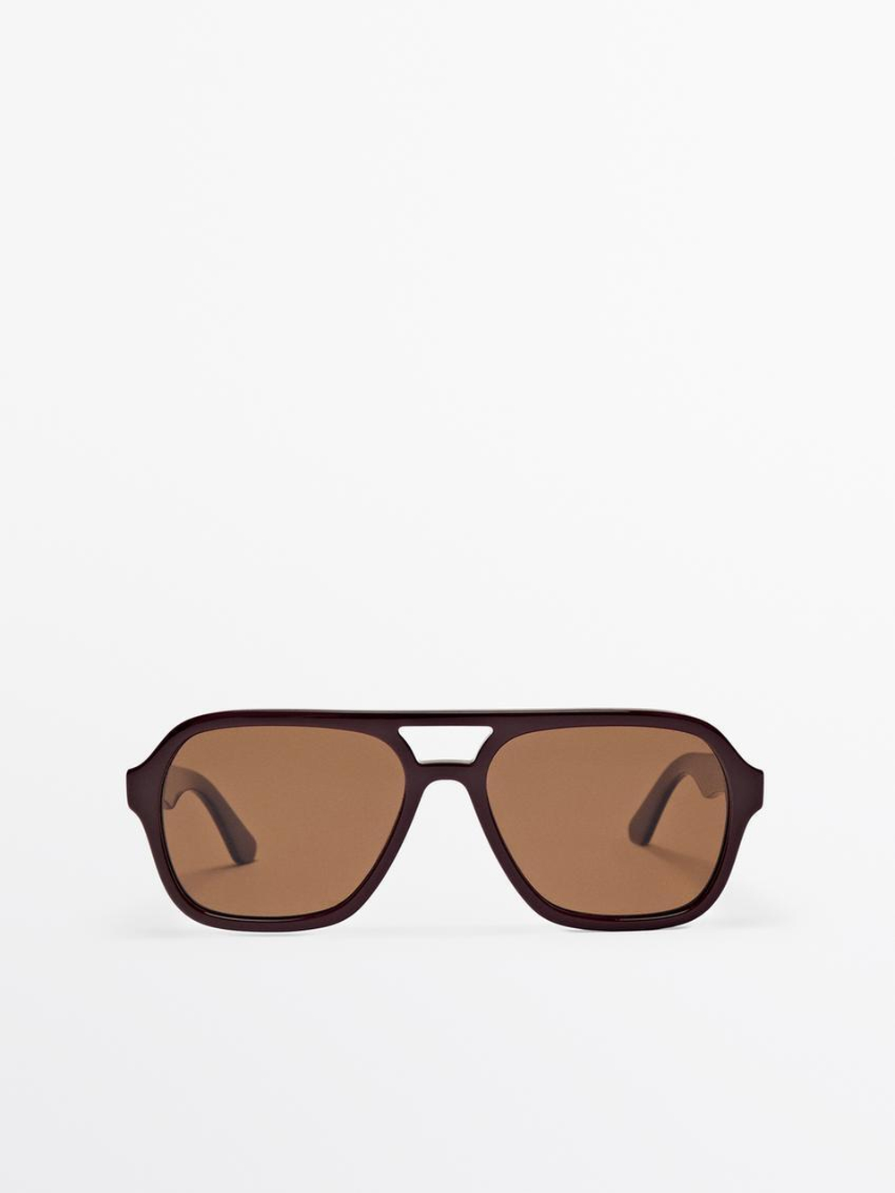 Massimo Dutti Солнцезащитные очки-авиаторы, фиолетовый