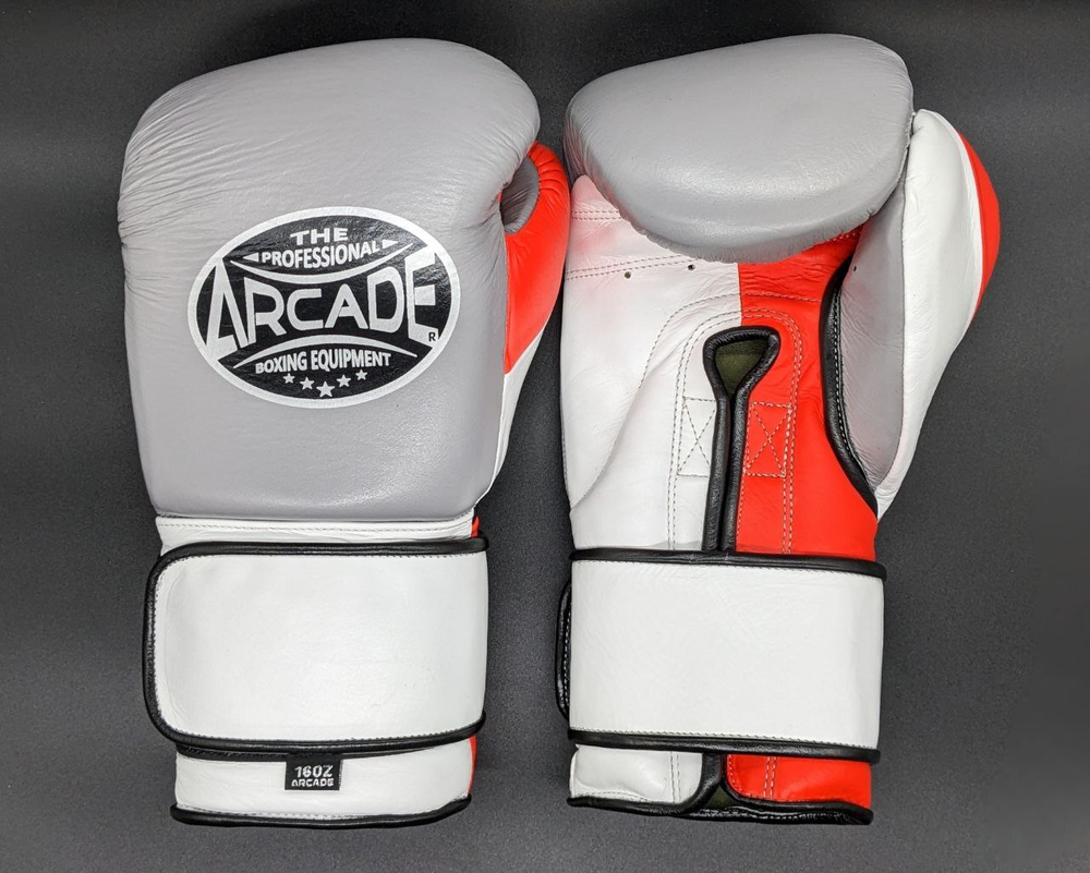 Боксерские перчатки Arcade gray_red_white