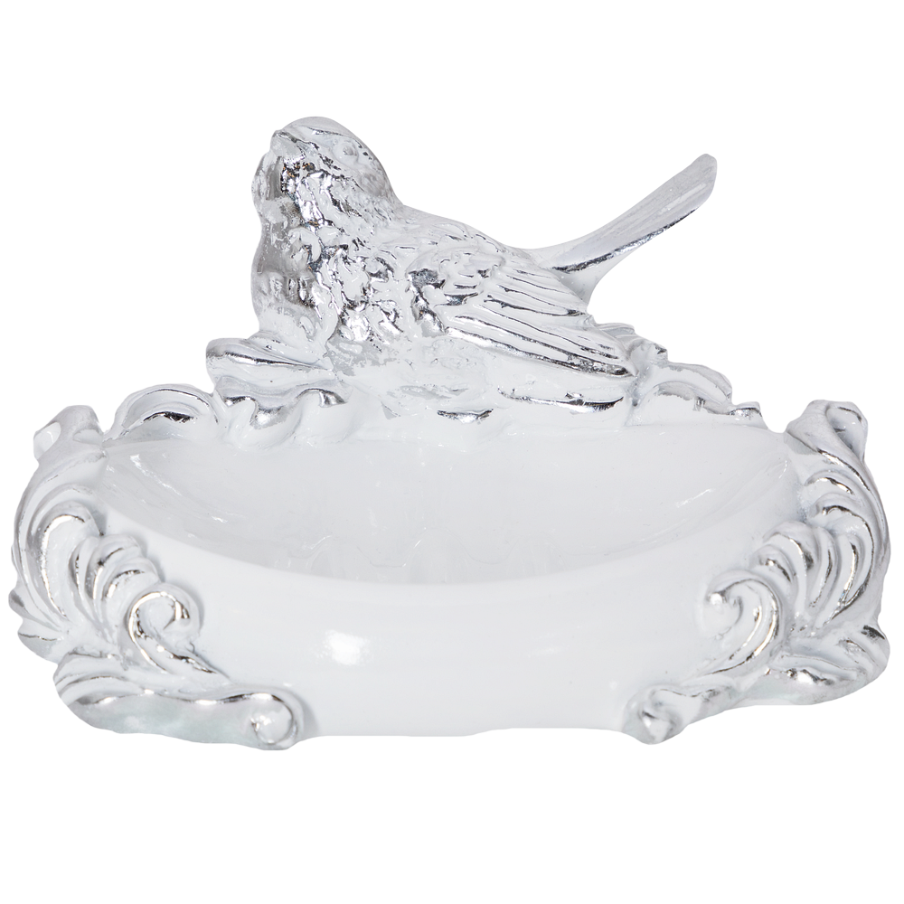 Мыльница Птичка Терра Белый