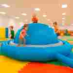 Надувное оборудование «Надувной живот» 6*6*1,7 м, серо-голубой