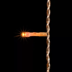 Светодиодный занавес 1*6 м., 600 желтых LED ламп, прозрачный провод ПВХ, LTC (PCL601-10-2Y)