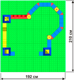 Конструктор Leco Крепости GigaBloks 10"