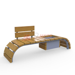 Скамейка Мерси с цветочницей