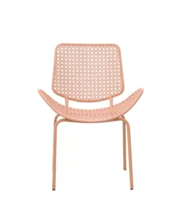 "Гермес" стул стальной, цвет светло-розовый