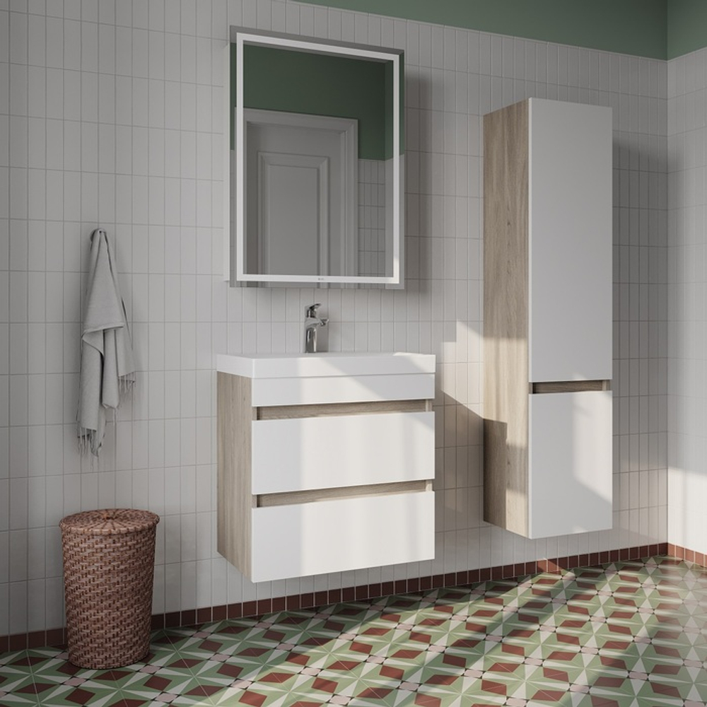 Шкаф-Зеркало с подсветкой IDDIS Zodiac, 60 см, ZOD6000i99