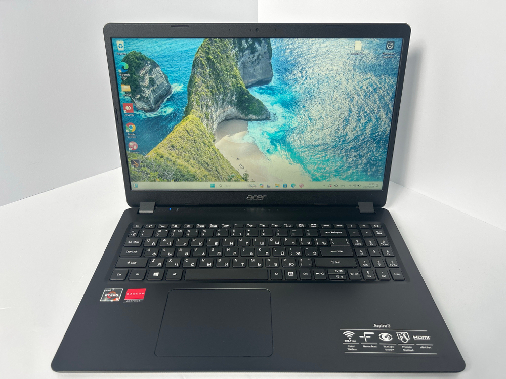 Ноутбук Acer Aspire 3 A315-42G-R7EH (NX.HF8ER.026) 15.6"/AMD Ryzen 5 3500U/RAM 8GB/HDD 1000GB/SSD 128GB/AMD Radeon 540 2Gb/1366*768/TN/Windows11/Подсветка кл-ры: нет/черный. Состояние: C1