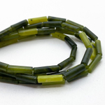 Бусины Серпентин, размер около 9,5*3,2 мм, цена за 19-20 шт (1/2 нити)