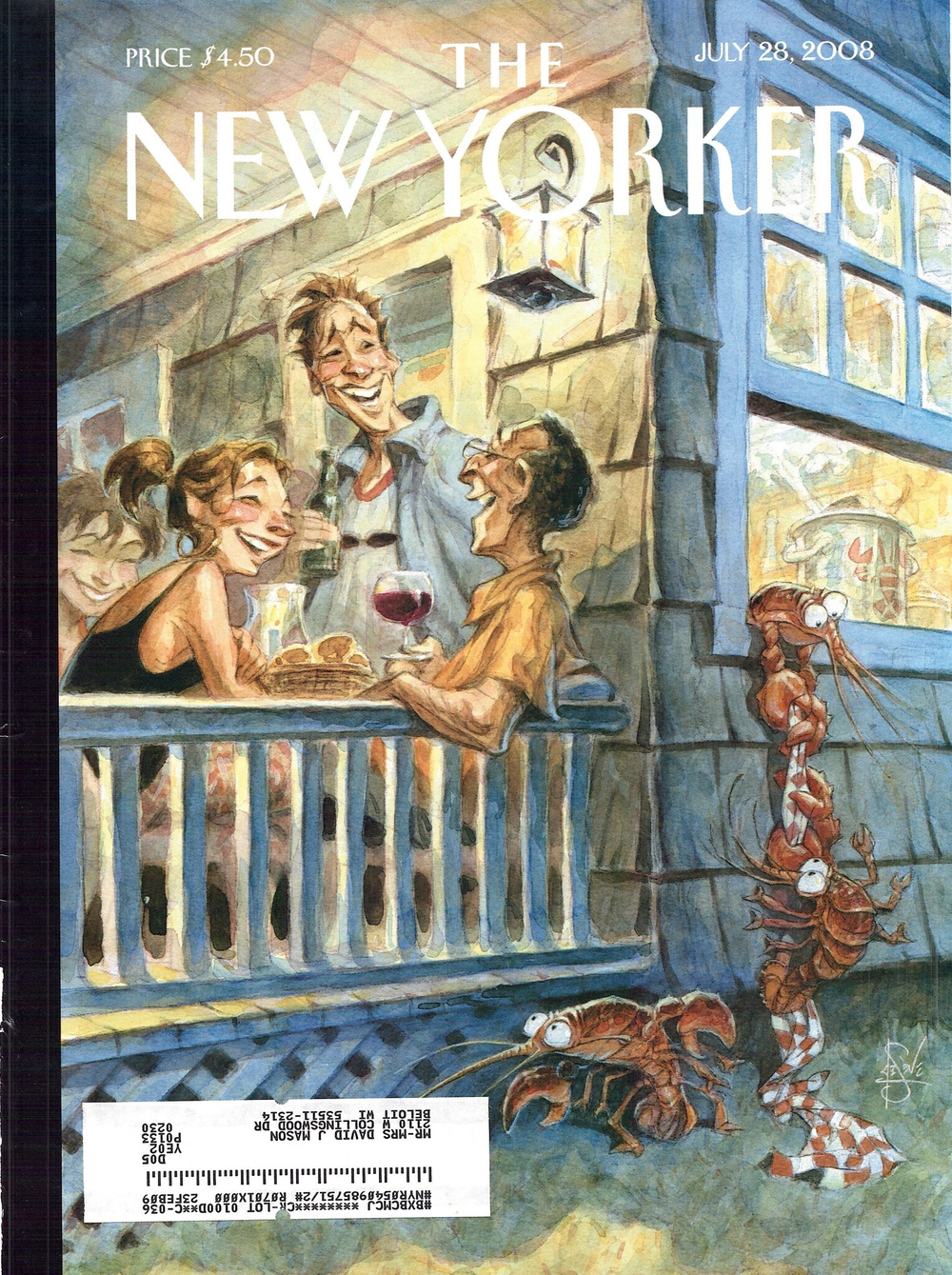 Журнал The New Yorker 28-07-2008, обложка