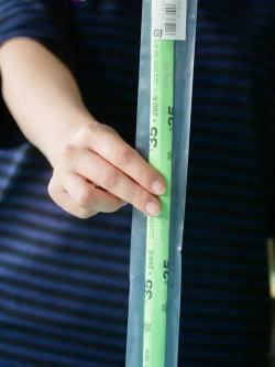 Японская проволока №35 U 72 см в белом тейпе, 100 шт