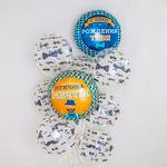 Шар (18"/46 см) Круг, Мистер Хипстер, С Днем Рождения!, 1 шт. в упак.