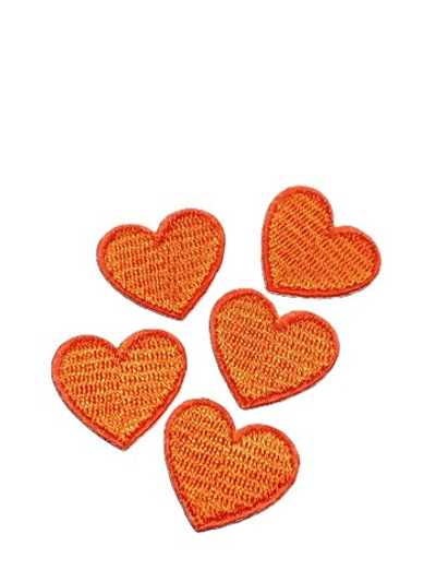 Термоаппликация, р. 2х2,3 см, оранжевый