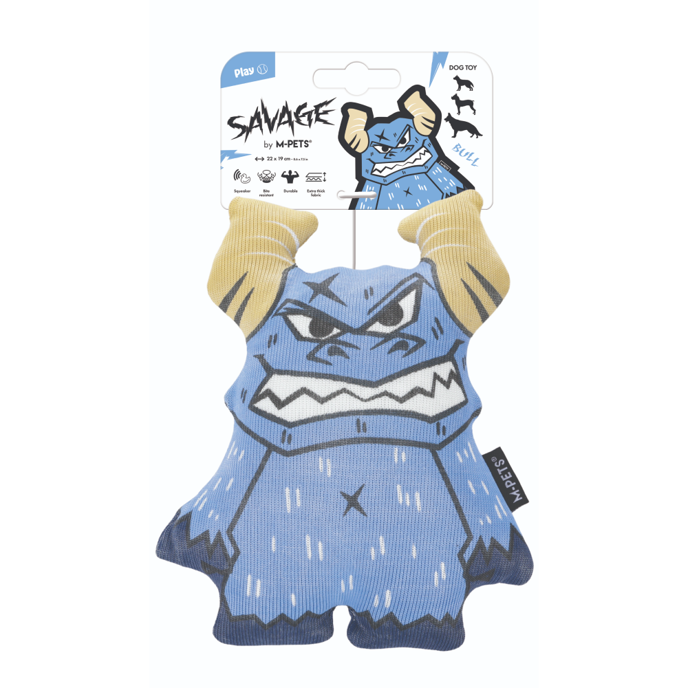 Игрушка для собак SAVAGE мягкая суперпрочная Бык M-PETS