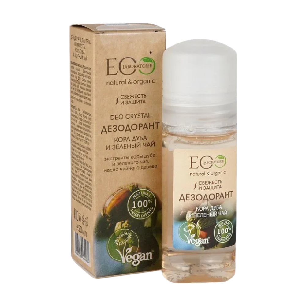Дезодорант для тела DEO CRYSTAL "Кора дуба и зеленый чай" 50мл (EO LABORATORIE)