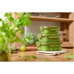 Контейнер для запекания, хранения и переноски продуктов в чехле smart solutions, 370 мл, зеленый