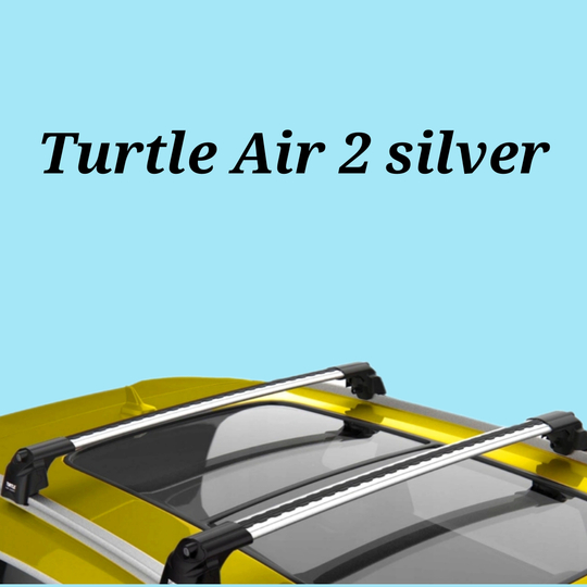 Багажник Turtle Air 2 Silver 106 см на низкие рейлинги серебро цвет