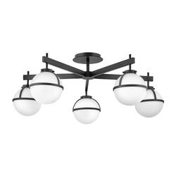 Потолочный светильник для ванных комнат Hinkley HK-HOLLIS-5-O-BK Hinkley