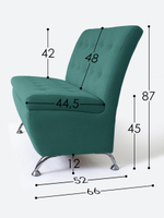 Диван прямой "Форма" с декоративной прошивкой