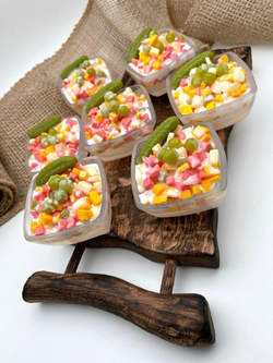 Мыло «Оливье с огурчиком" Подарок для мужчины Magic Benefit Soap