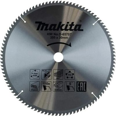 Диск пильный Makita 355*30*3/2.2*100T универсальный   D-65707