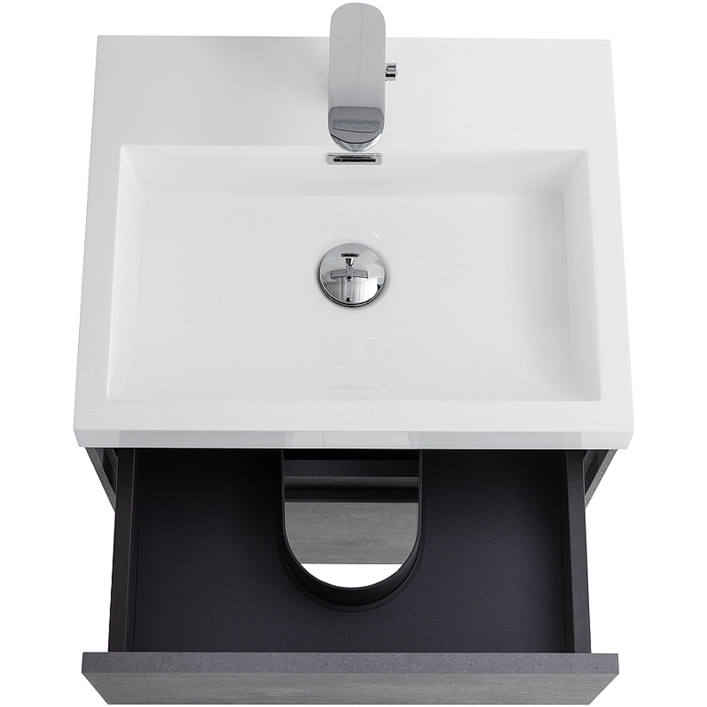 Тумба под раковину BelBagno Pietra Mini 50 PIETRA MINI-500AS-2C-SO-SCM подвесная Stucco Cemento