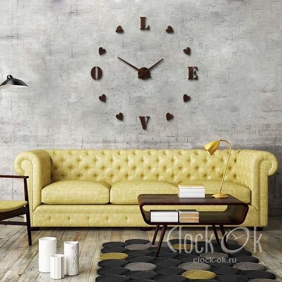 Настенные 3D часы Sweet Love