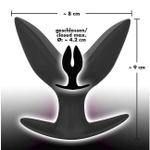 Анальная втулка Black Velvets Anchor Plug, черная (Цвет: черный)