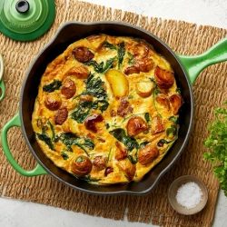 Le Creuset Сковорода чугунная 26см бамбук зеленая