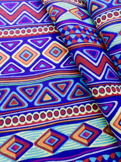 Ткань бязь плательная, рис. " Африканский орнамент", ширина 150 см, арт. 1032