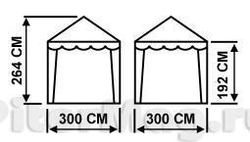 Шатер-беседка Митек 3x3