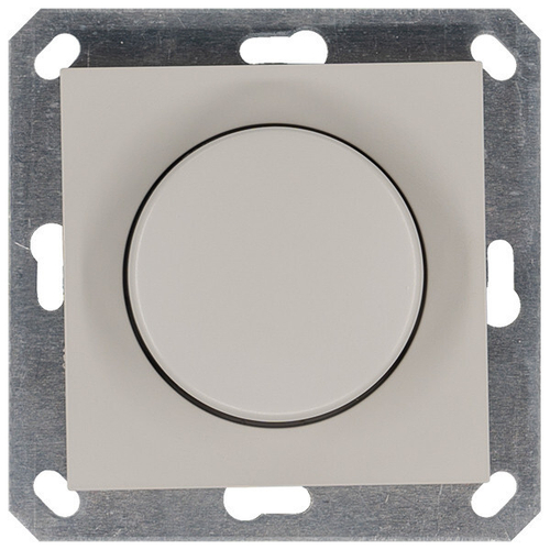 LED Диммер с накладкой 30-400W, 1gang 2way, цвет Тауп