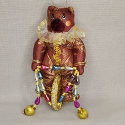 Ёлочная игрушка Медведь на колесе