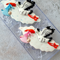 525 | Форма "Аист и малыш" (275*135 мм)