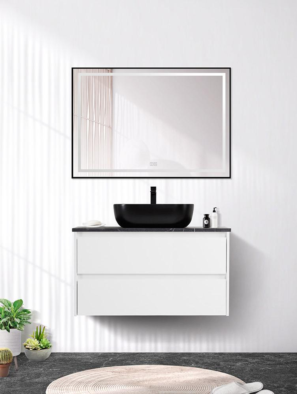 Тумба подвесная под столешницу BelBagno KRAFT-1000-2C-SO-BO