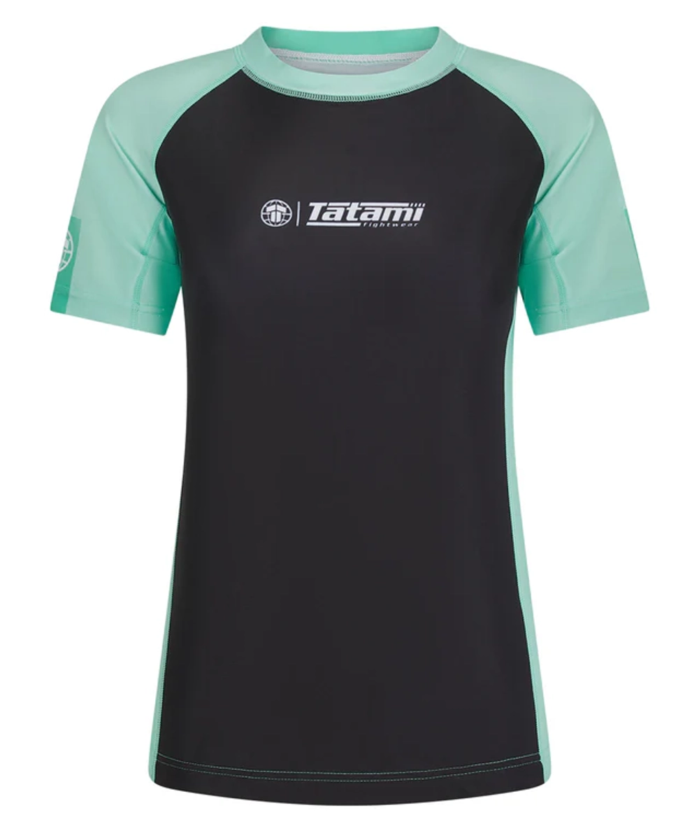 Женский Рашгард Tatami CONTRAST - MINT & BLACK