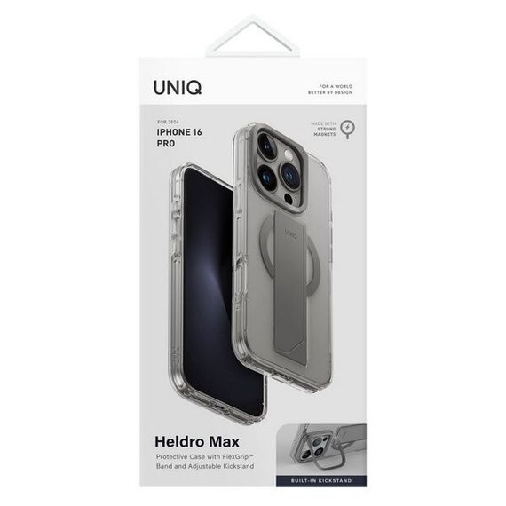 Чехол Uniq Heldro Max MagSafe для iPhone 16 Pro Max Clear (IP6.9P(2024)-HELMMCLR)
