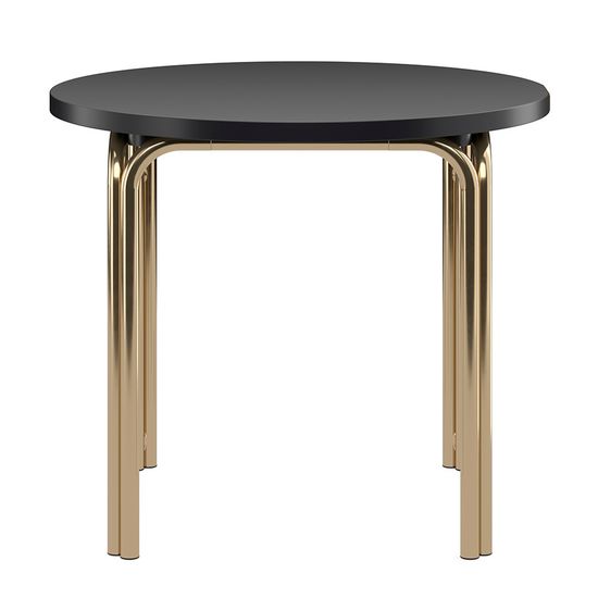 Столик кофейный ror, D50 см, латунь/черный