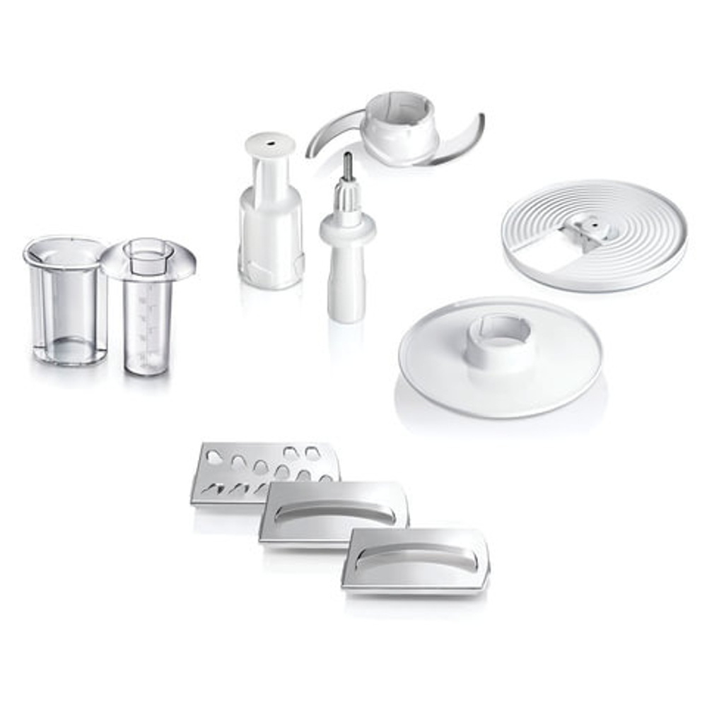 Кухонный комбайн BOSCH MCM4000, 700 Вт, 2 скорости, 5 насадок, белый