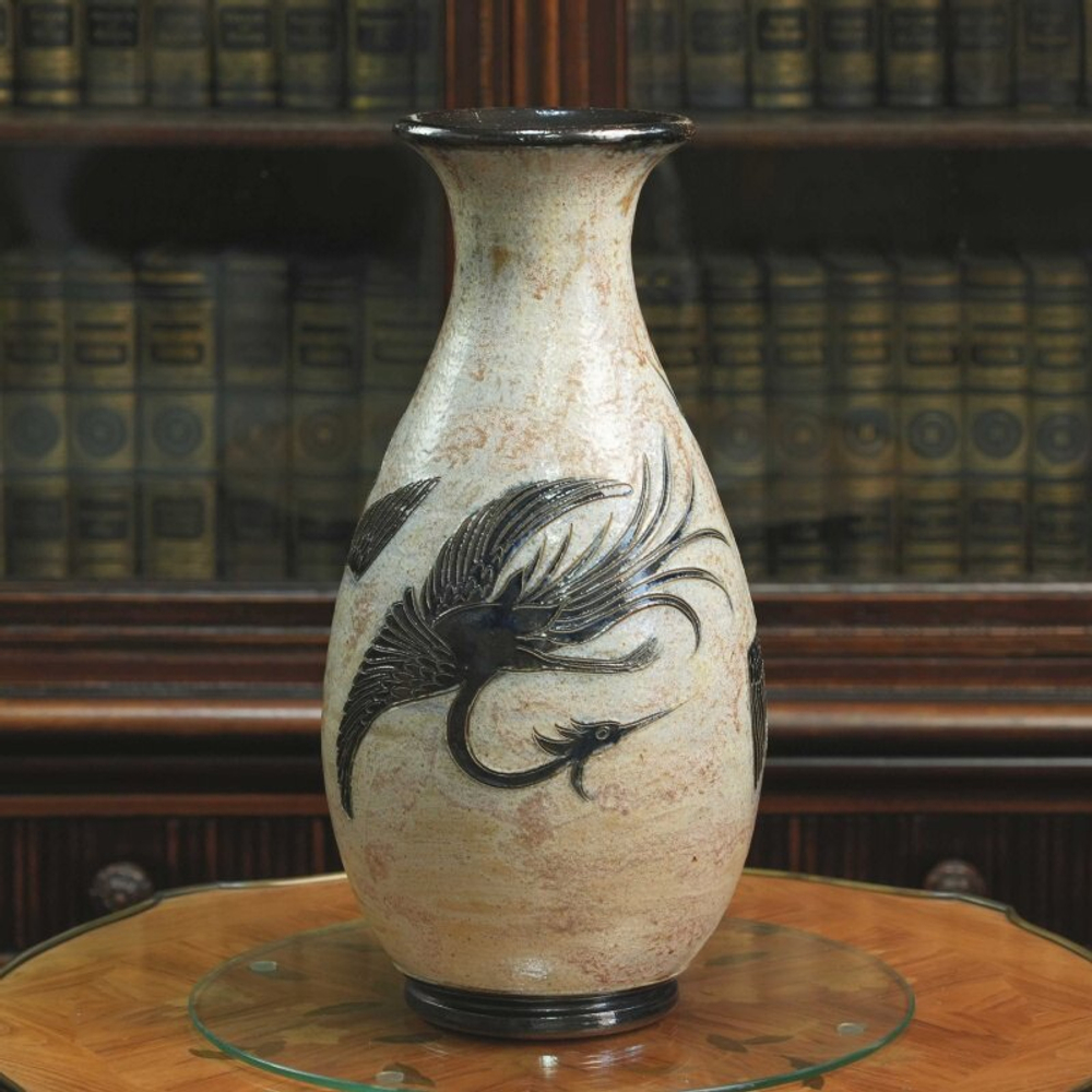 Авторская ваза с изображением птицы феникс