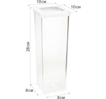 Емкость для сыпучих продуктов СТЕП 1,9л 10х10х28см