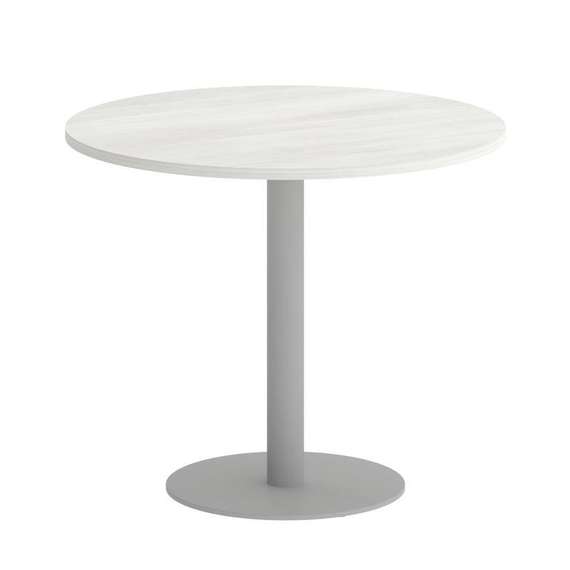 Yalta Стол круглый LT.SPRG-1 Снежная Патина/Металл Серый 900*900*750