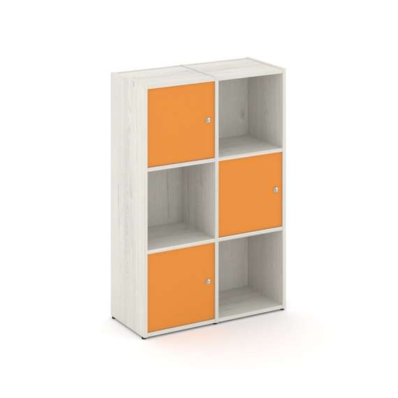 Locker plus Комплект №2 LK.K-002 Дуб Наварра/Оранжевый 798*350*1203