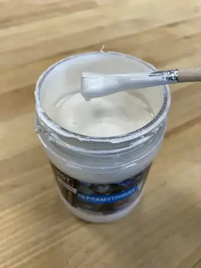 Перламутровая краска для стен и декора VGT, универсальная, серебристо-белый, 1кг