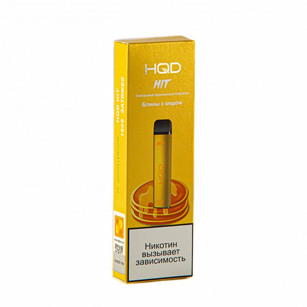 Одноразовая электронная сигарета HQD Hit - Pancake with Honey (Блины с медом) 1600 тяг
