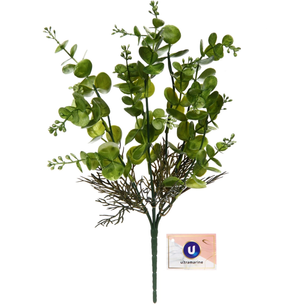 Искусственные цветы «Волшебство трав» 35см Эвкалипт темно-зеленый