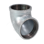 Угольник проходной чугун оц Ду 40 (1 1/2") ВР/ВР Fittex PLUS