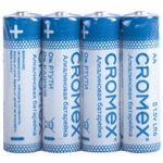 Батарейки алкалиновые "пальчиковые" комплект 40 шт. CROMEX Alkaline АА (LR6 15А) в коробке