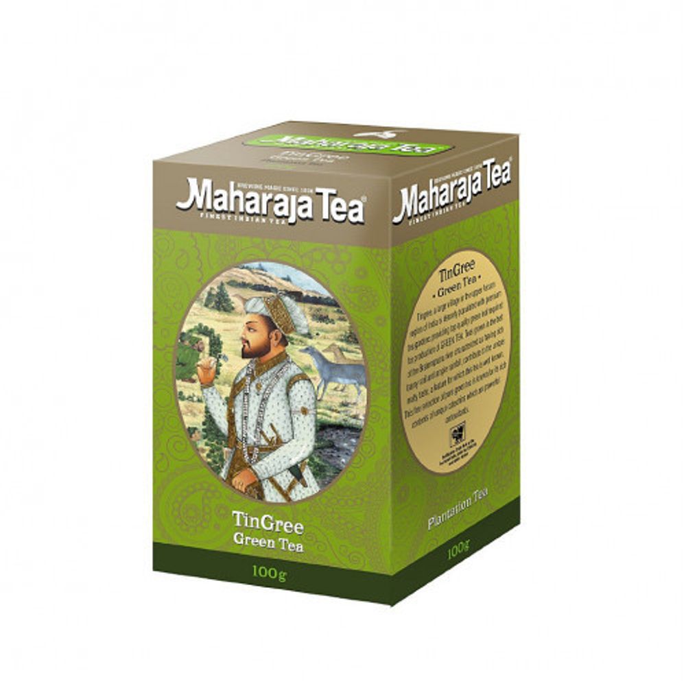 Чай Maharaja Tea индийский зеленый Тингри TinGree 100 г